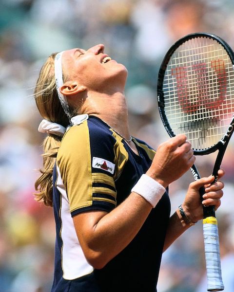 Steffi Graf lors de la finale de Roland-Garros 1999