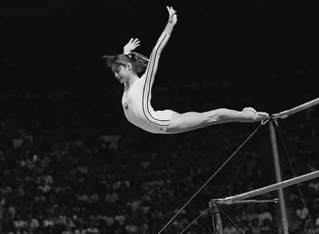 Nadia Comaneci aux Jeux Olympiques de Montréal en 1976